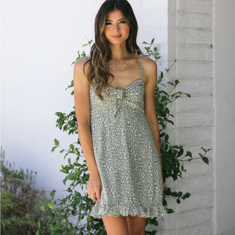 Morning Lavender HANNAH TIE-FRONT DRESS